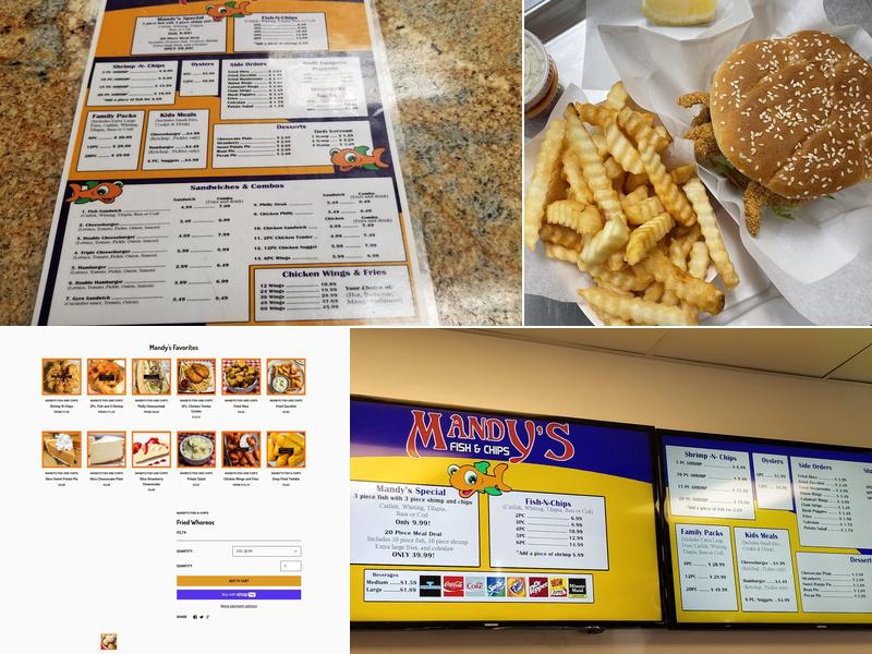 Mandy's Fish & Chips Menu
