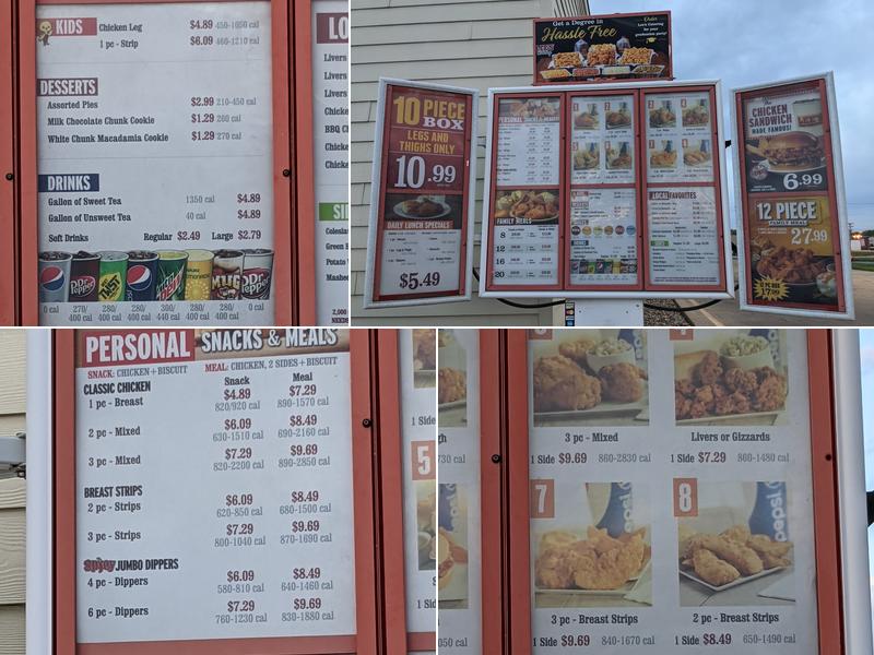 Lee's Famous Recipe Chicken Menu