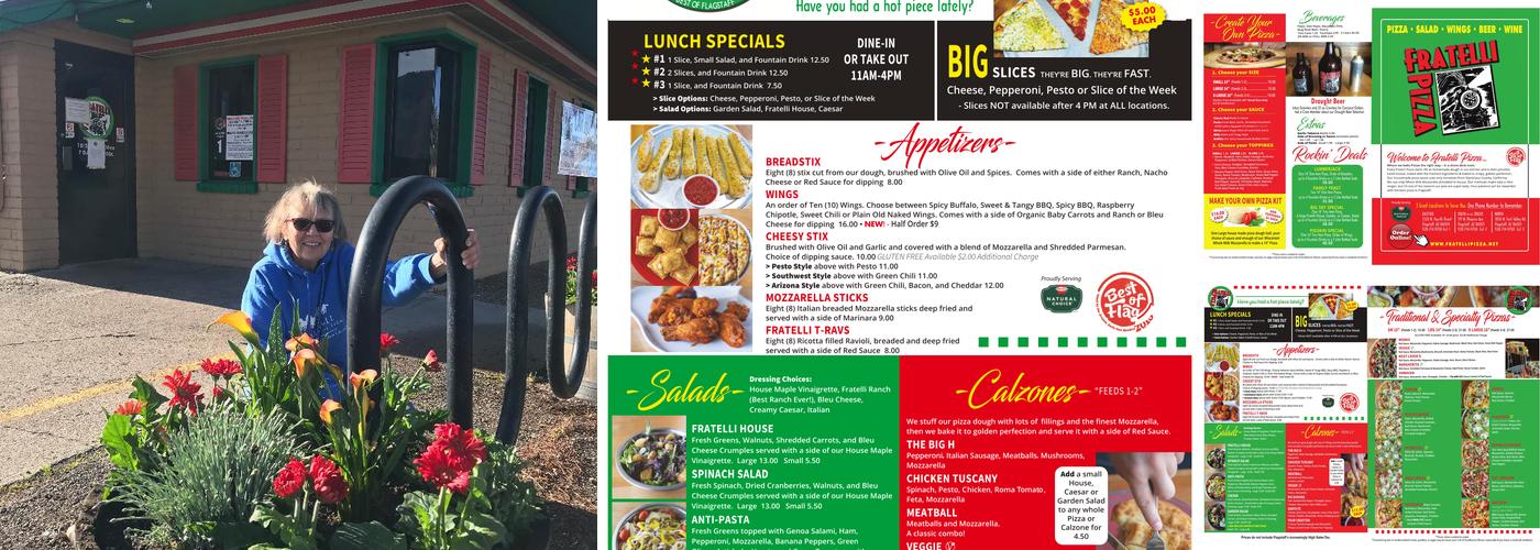 Fratelli Pizza Menu