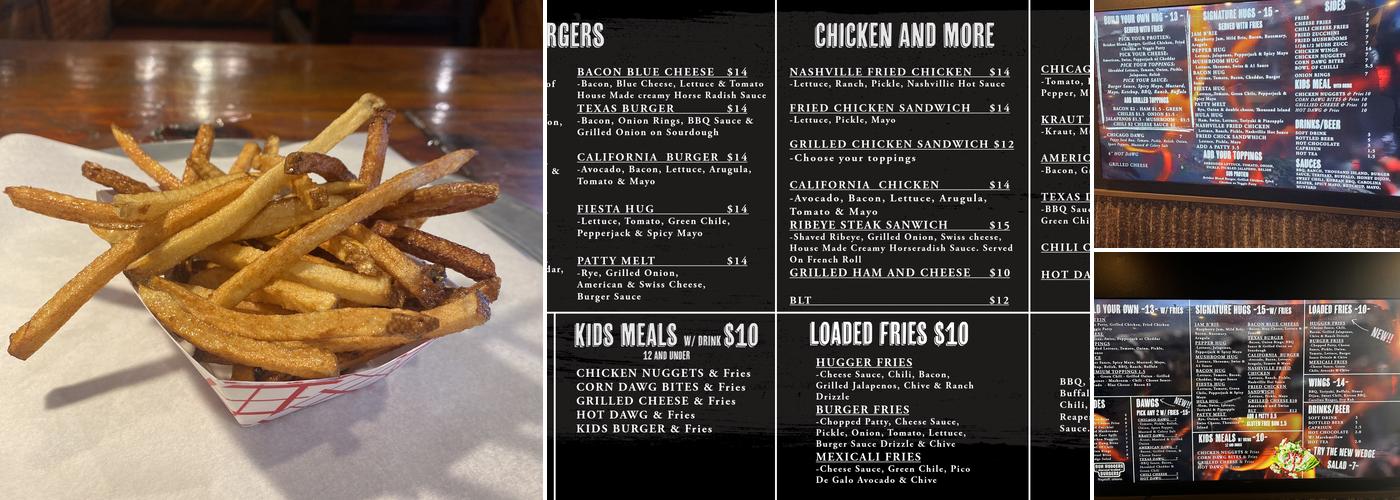 Bun Huggers Menu
