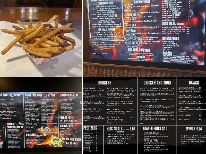Bun Huggers Menu