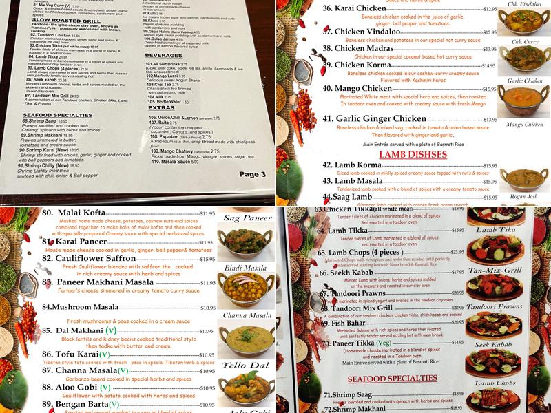 Himalayan Grill Menu
