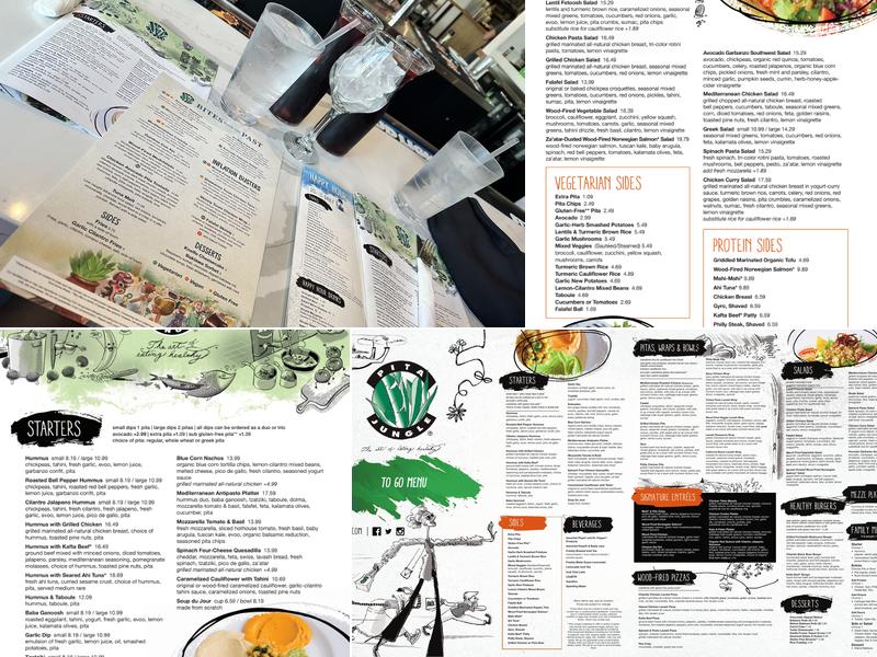 Pita Jungle - Flagstaff Menu