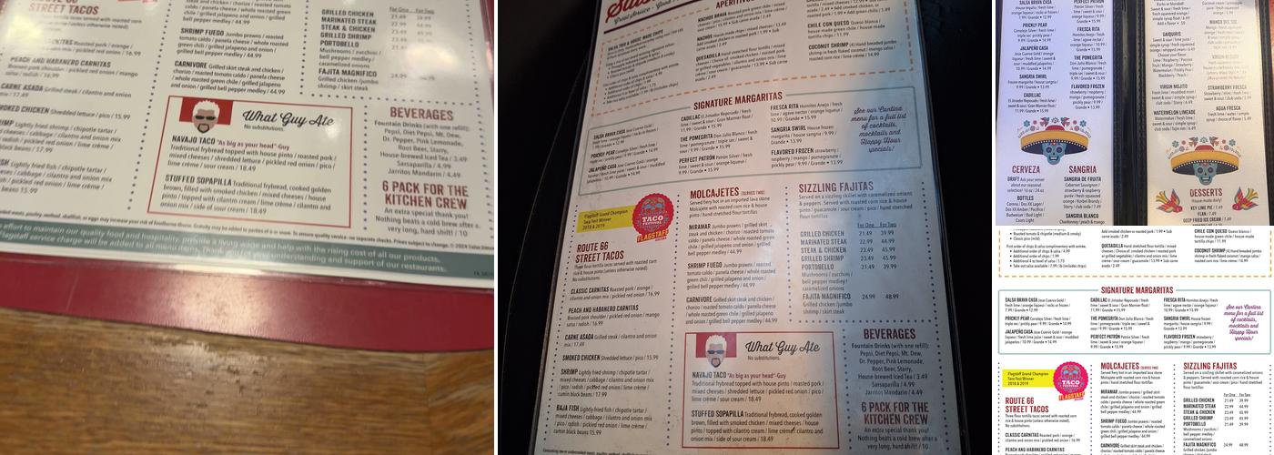 Salsa Brava Menu
