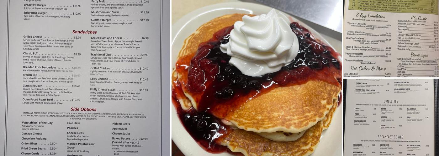 Cameron's Country Cafe LLC Menu