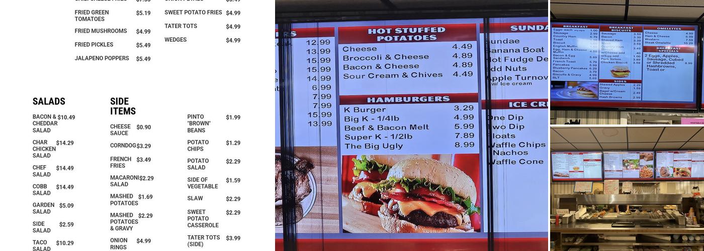 Kirk's Menu