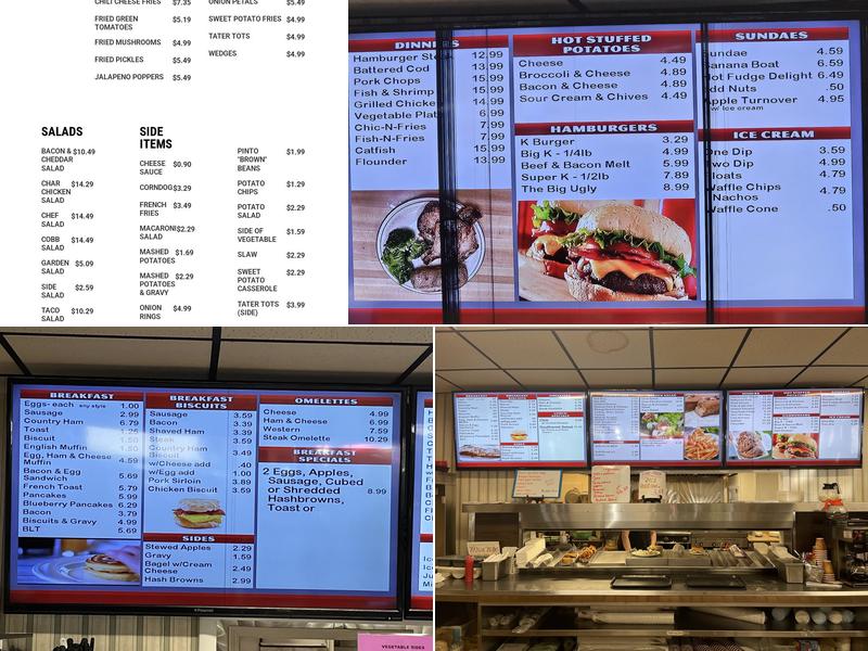 Kirk's Menu