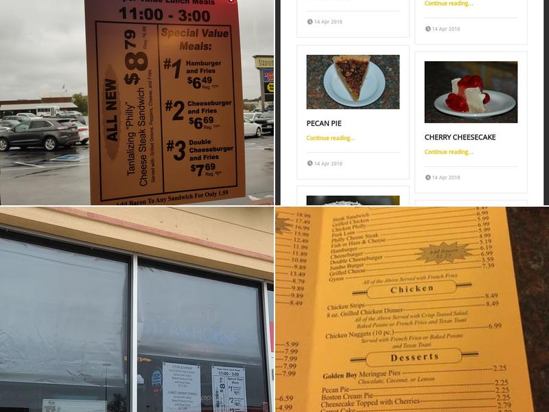 G & D Steakhouse Menu