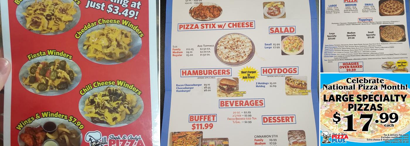 Pizza Plus Menu