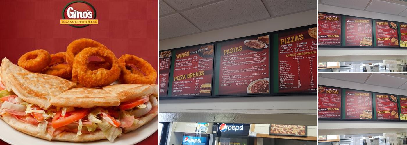 Gino's Pizza & Spaghetti House Menu