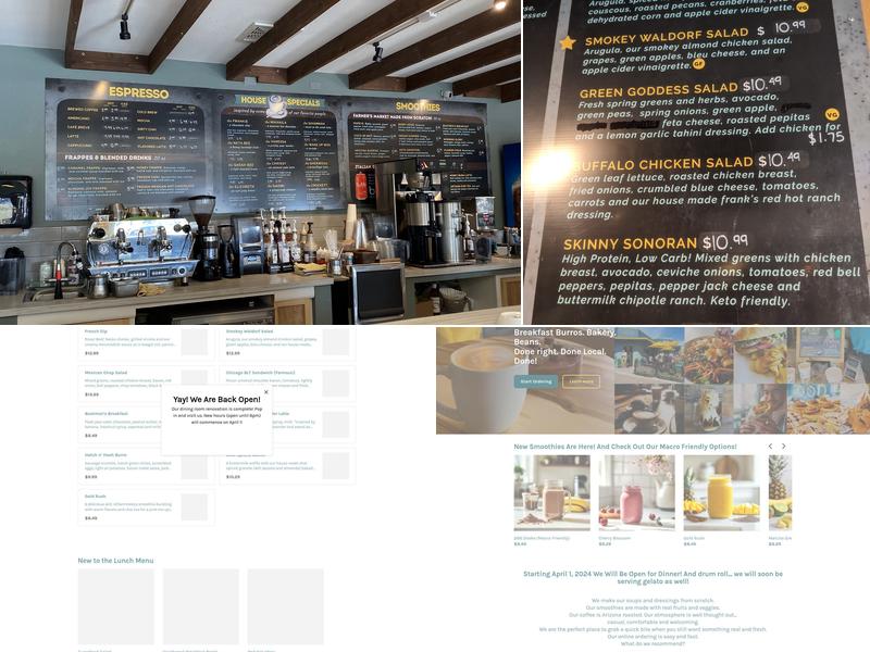 Eat n' Run Route 66 Cafe Menu