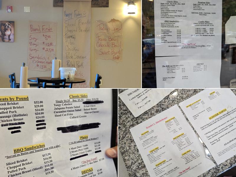 Scooter's Smokehouse & Grill Menu