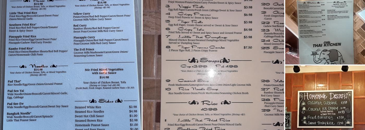 Little Thai Kitchen Menu