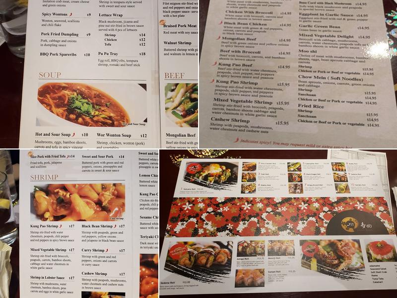 Szechuan Restaurant Menu