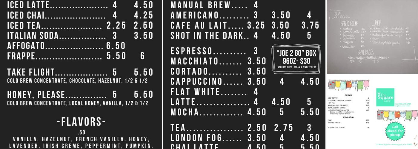 The Nest Menu