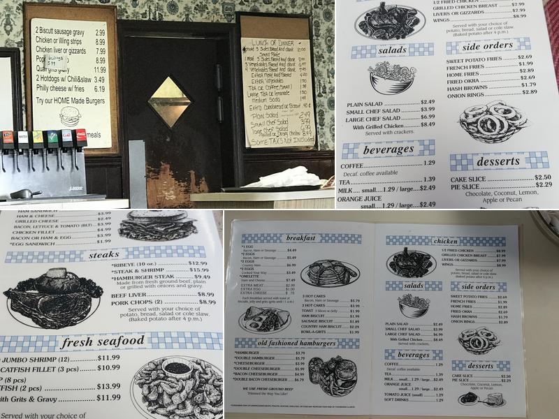 Peggy's Restaurant Menu