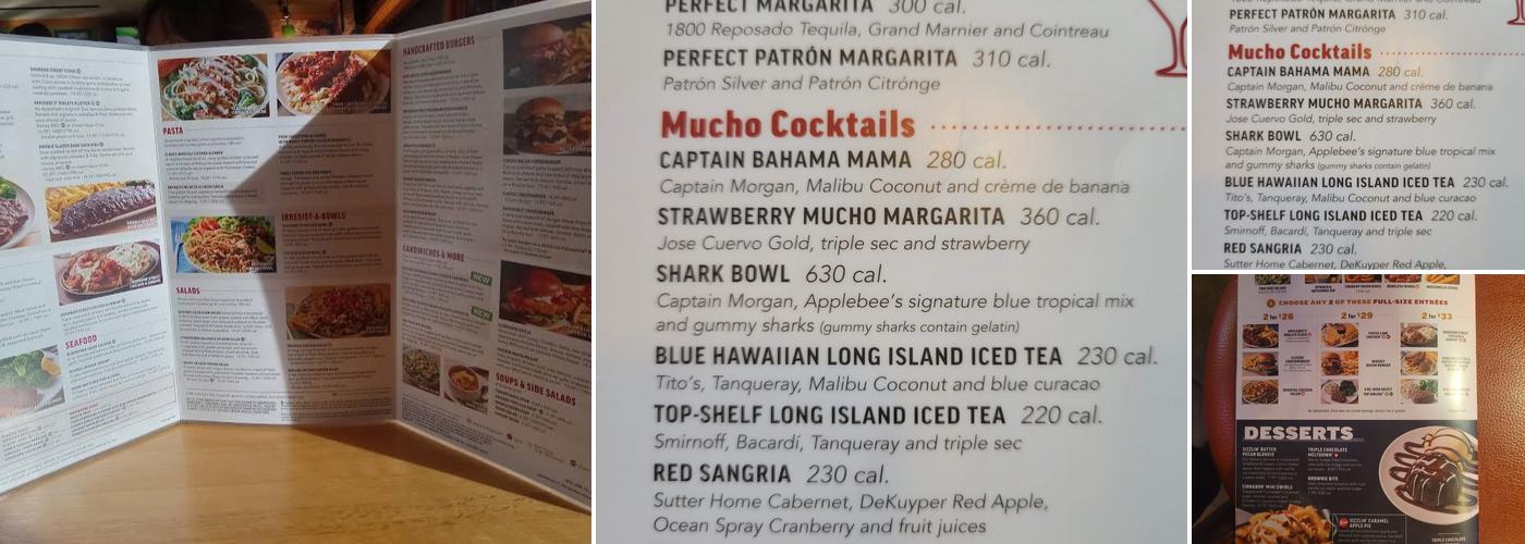 Applebee's Grill + Bar Menu