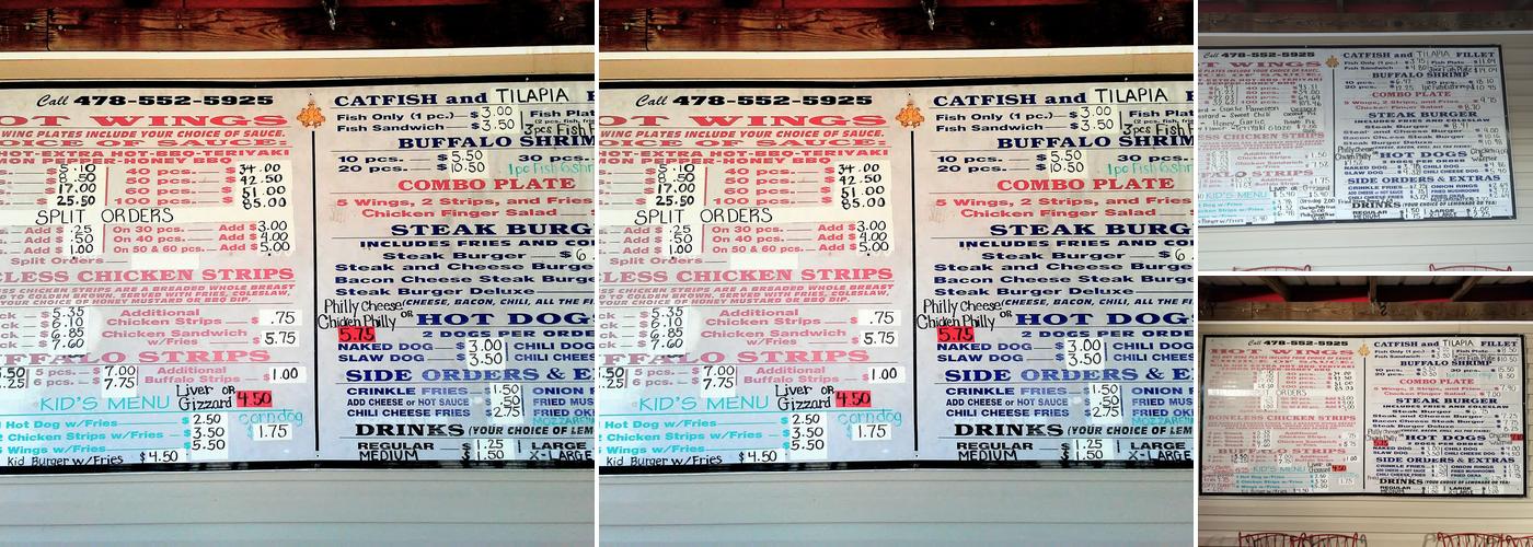 Hot Wings & Things Menu
