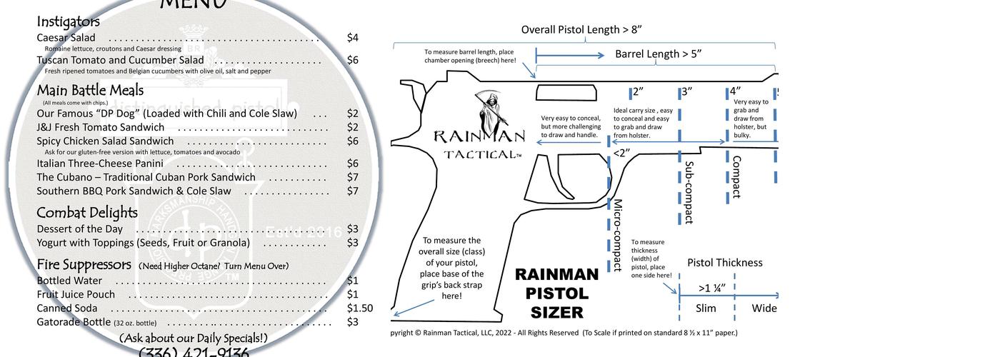 Bassi Ranch - Shooting Range & DP Cafe Menu