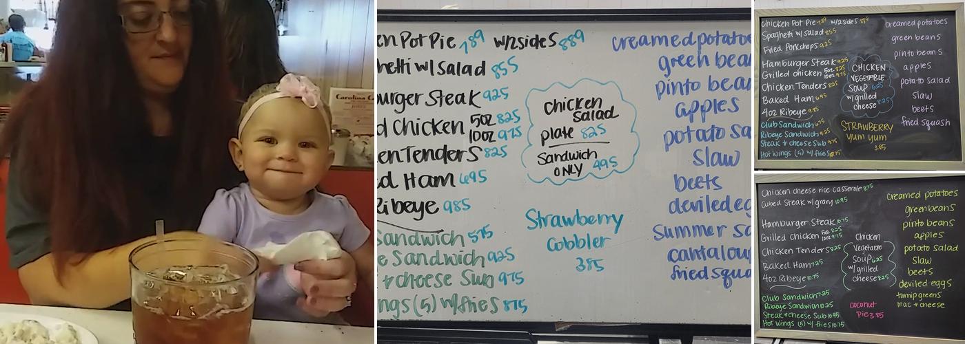 Carolina Cafe Menu