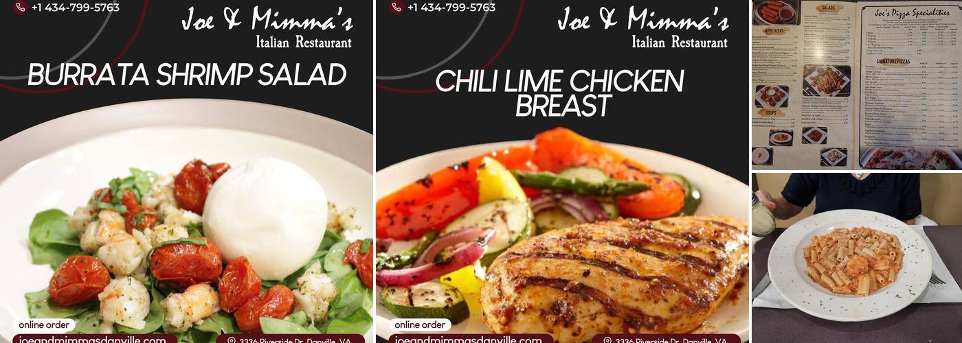 Joe & Mimma's Italian Restaurant Menu