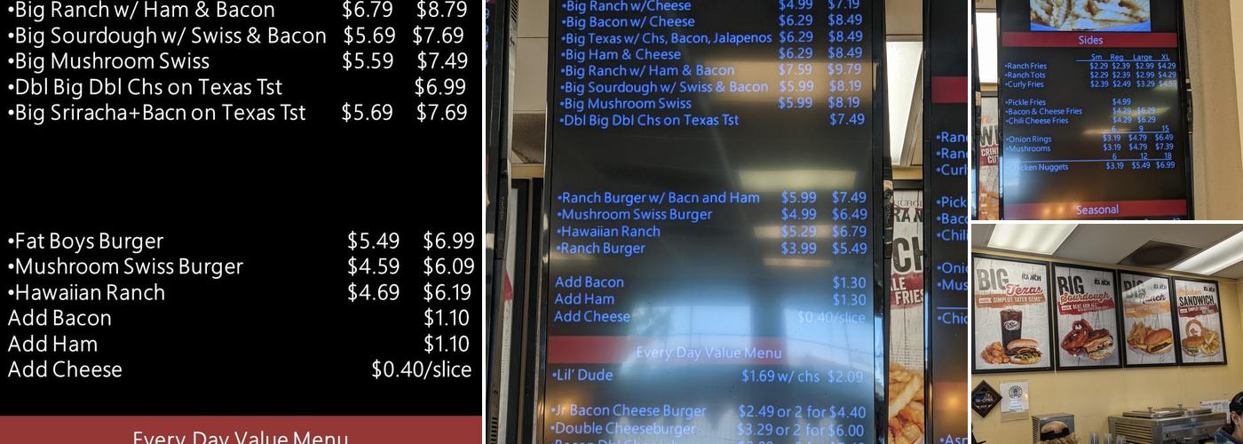 Burger Ranch Menu