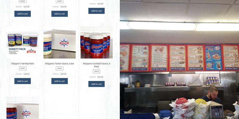 Skippers Seafood 'n Chowder Menu