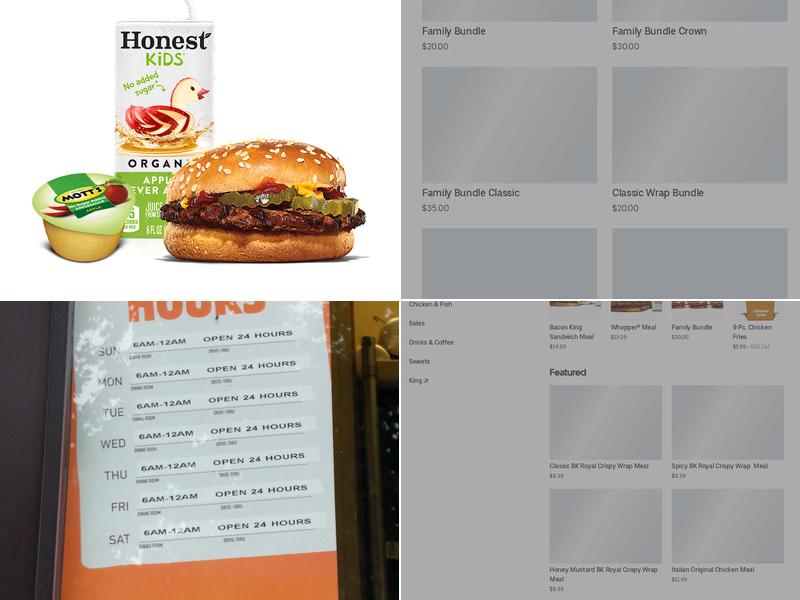 Burger King Menu