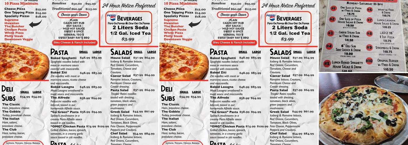 Dell' Anno's Pizza Kitchen Menu