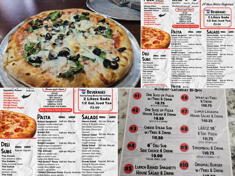 Dell' Anno's Pizza Kitchen Menu