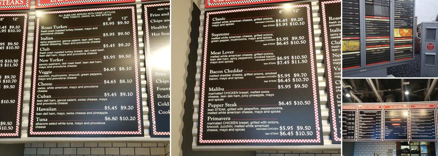 Bruchi's Menu