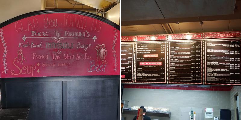 Bruchi's Menu
