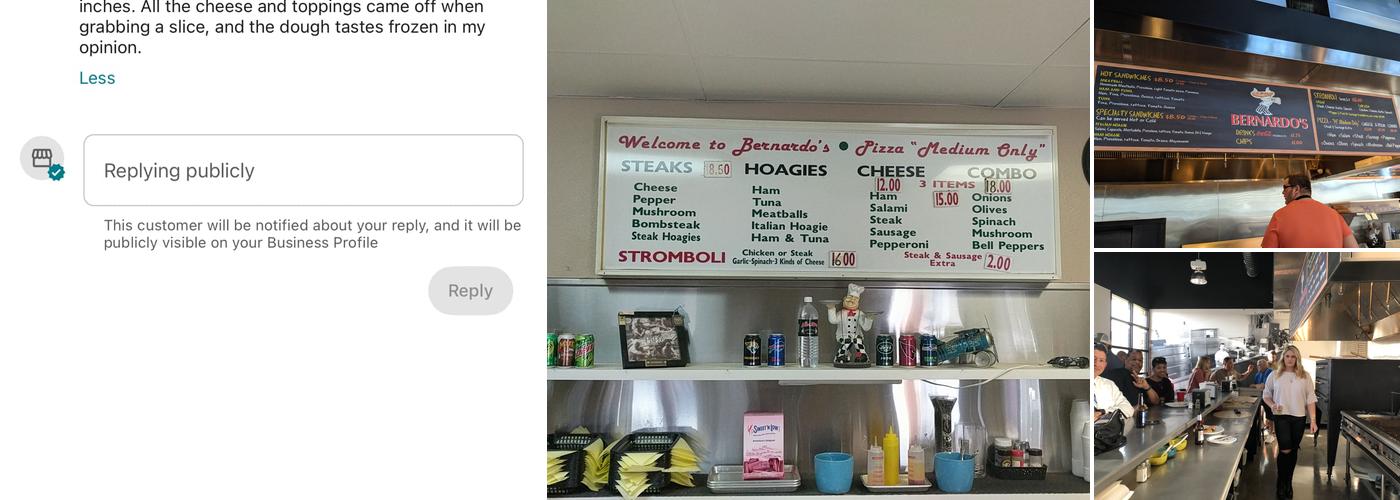 Bernardo's Foothills Menu