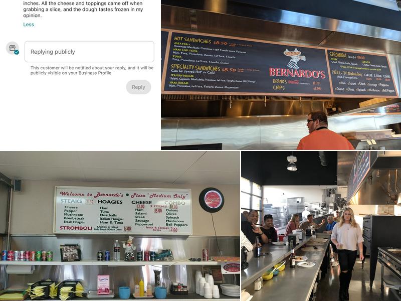 Bernardo's Foothills Menu