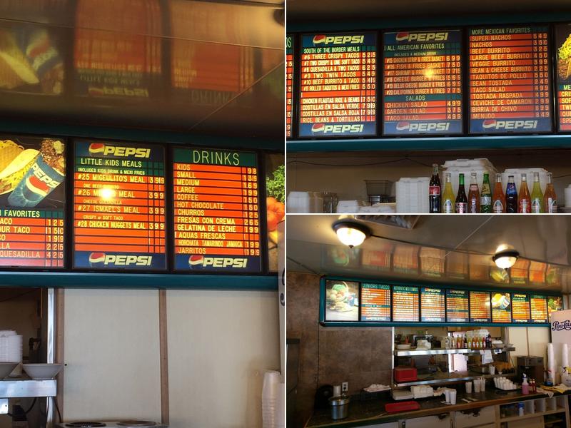 Junior's Tacos Menu