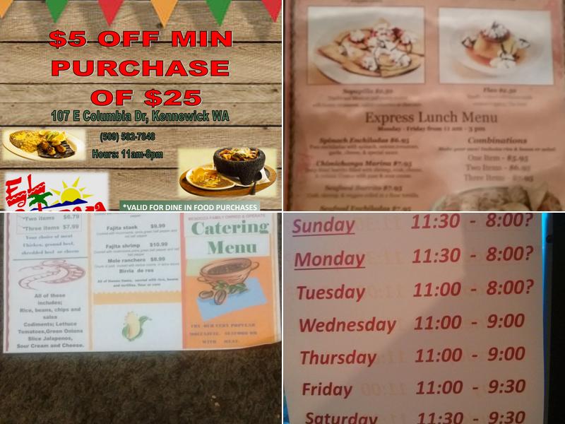 El Chapala Menu