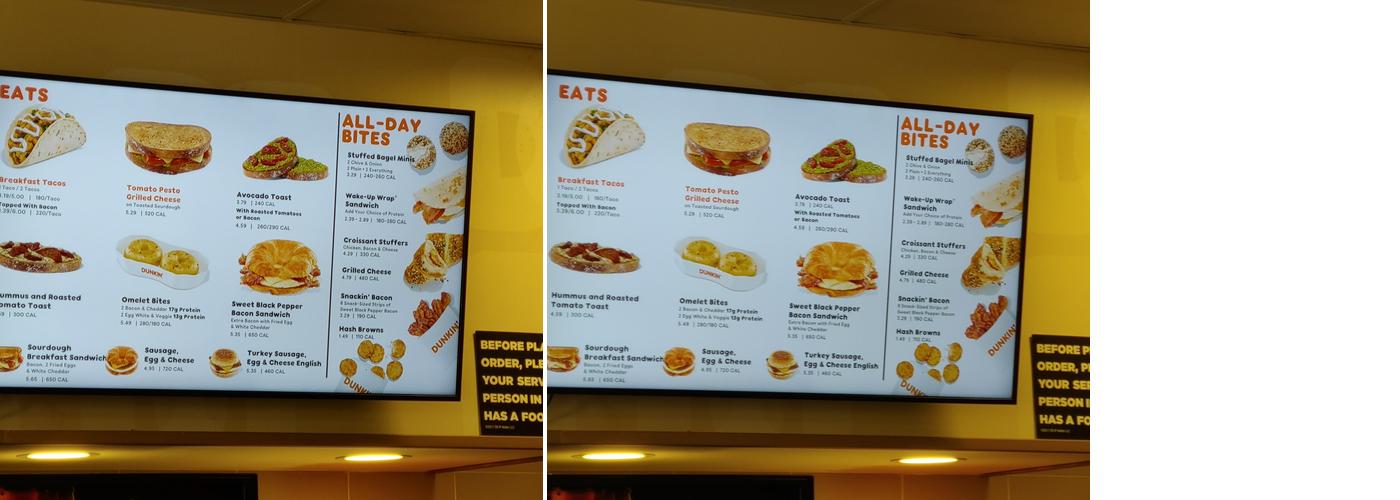 Dunkin' Menu
