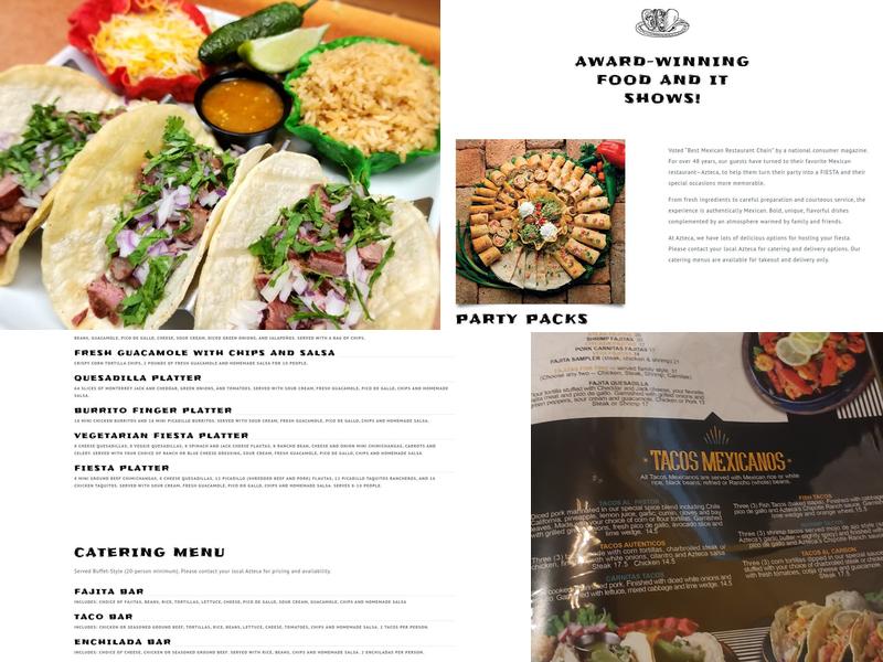 AZTECA RESTAURANT Menu
