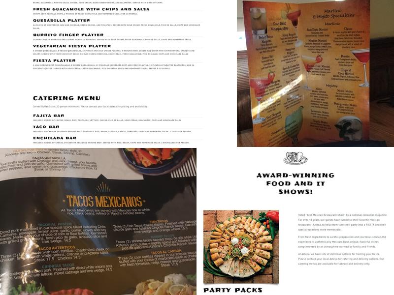 AZTECA RESTAURANT Menu
