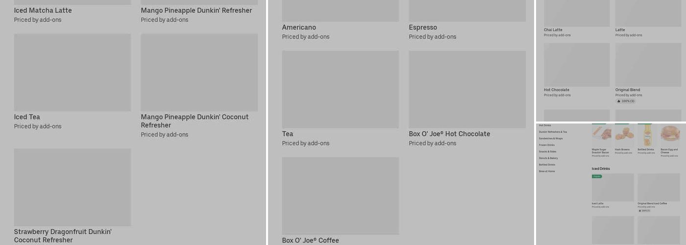 Dunkin' Menu