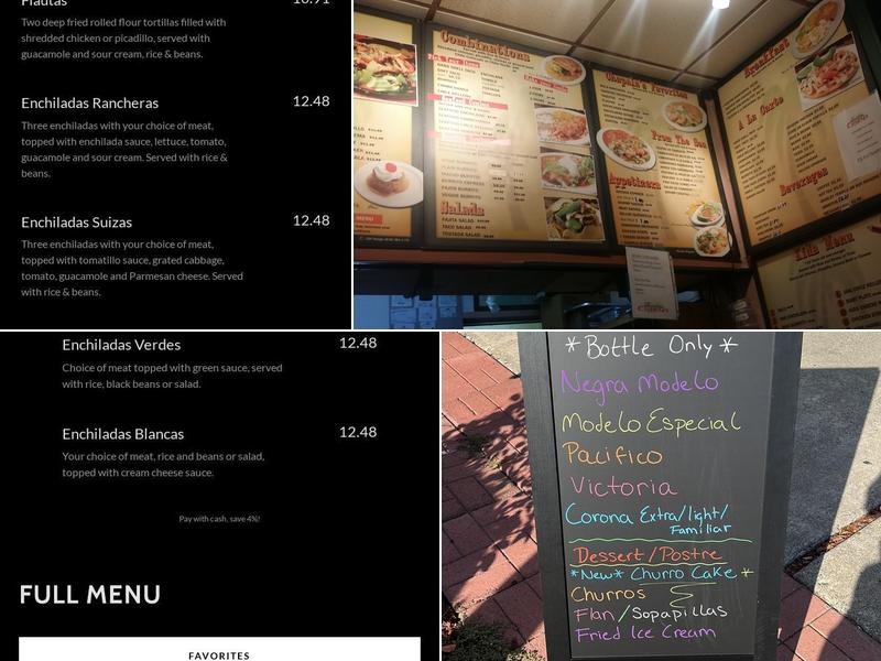 Chapala Express Menu