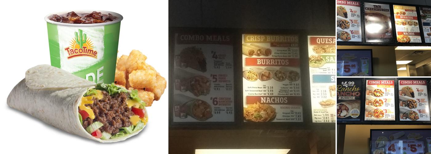 TacoTime Menu