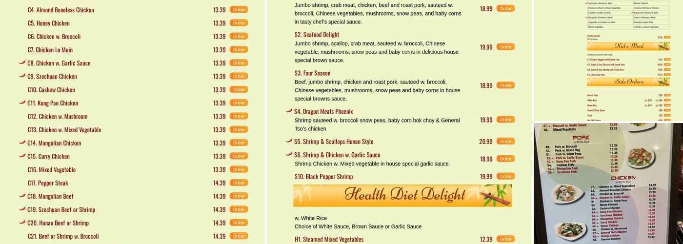 Golden Wok Menu
