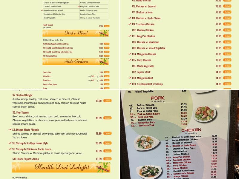 Golden Wok Menu