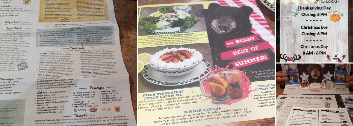 Black Bear Diner Yuma Menu