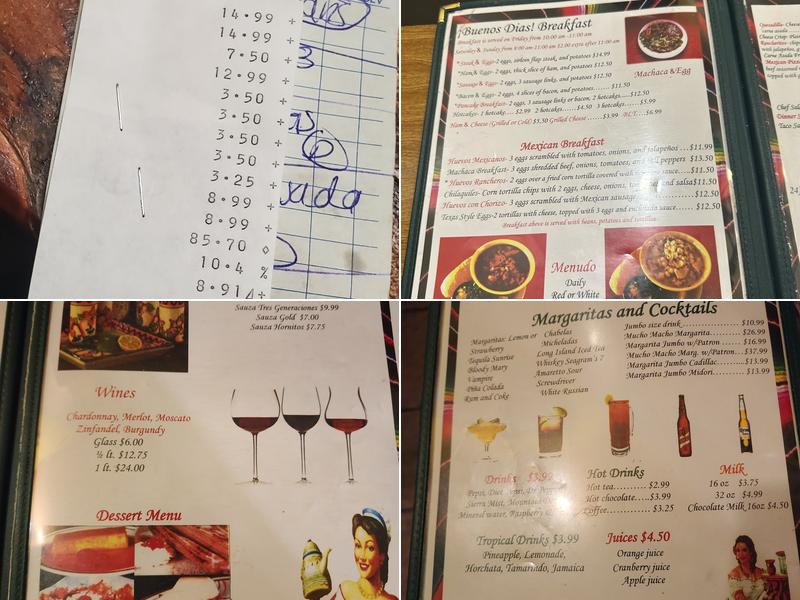 Mi Rancho Restaurant Menu