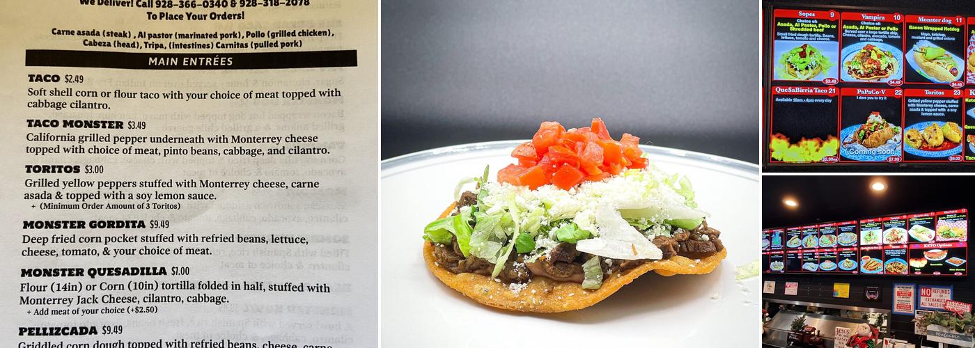 Taco Monster Menu