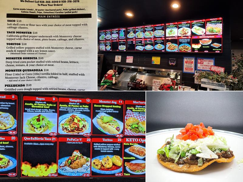Taco Monster Menu