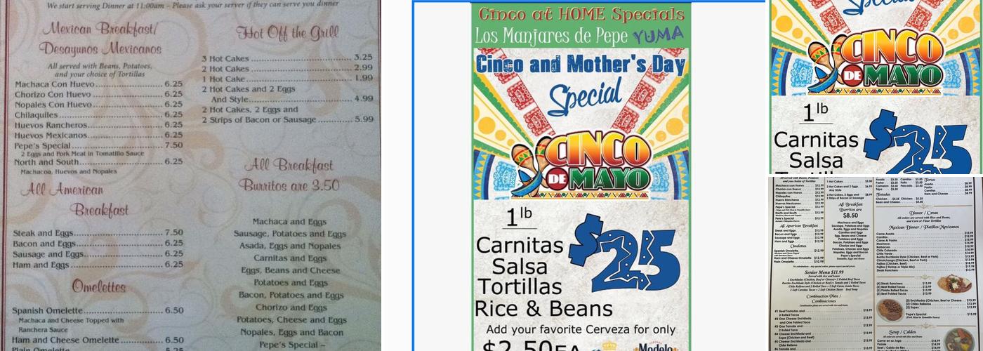 Los Manjares Restaurant Menu