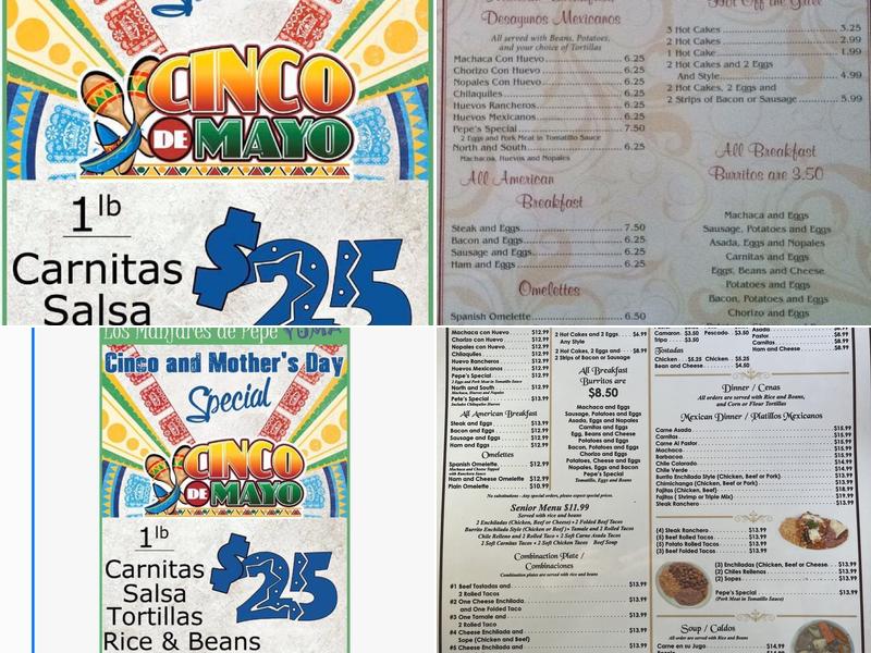 Los Manjares Restaurant Menu